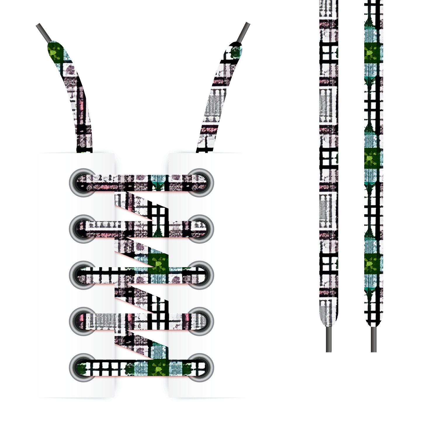 Checkered Shoelaces (Twin Pack)