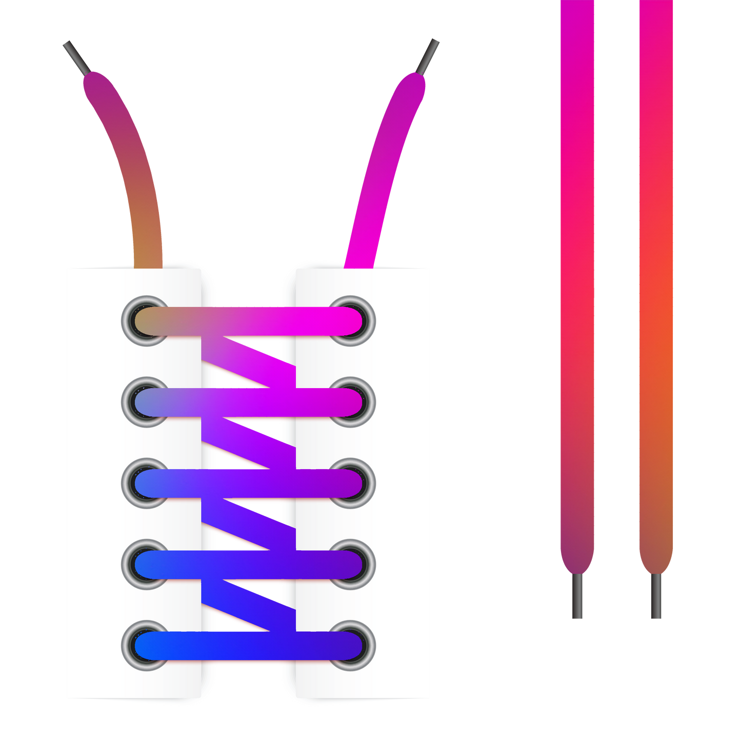 Gradient Fade Shoelaces (Twin Pack)