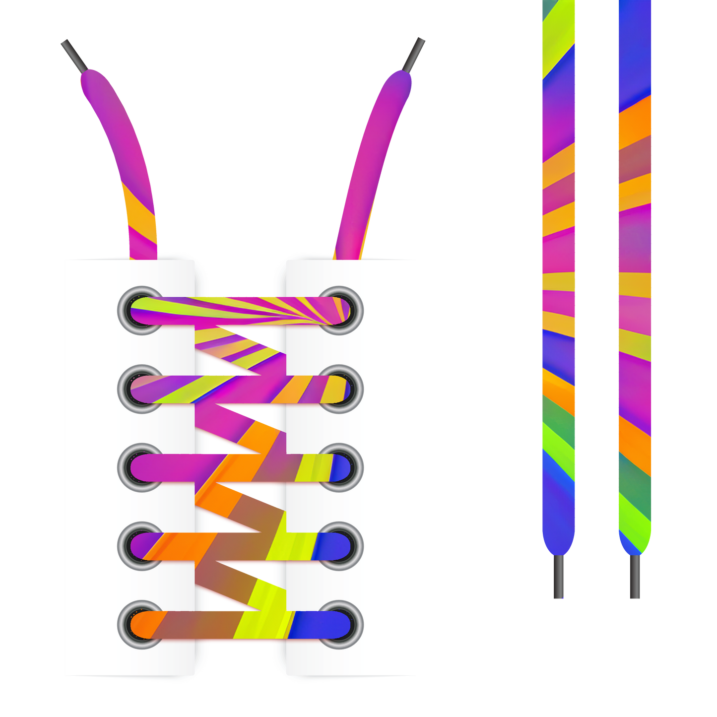 Rainbow Shoelaces (Twin Pack)