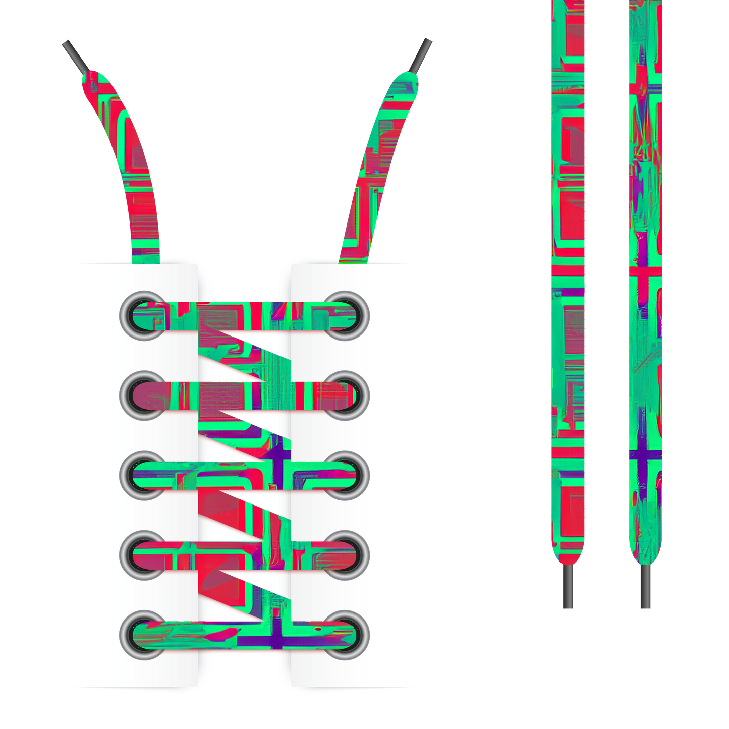 Square Grid Shoelaces (Twin Pack)