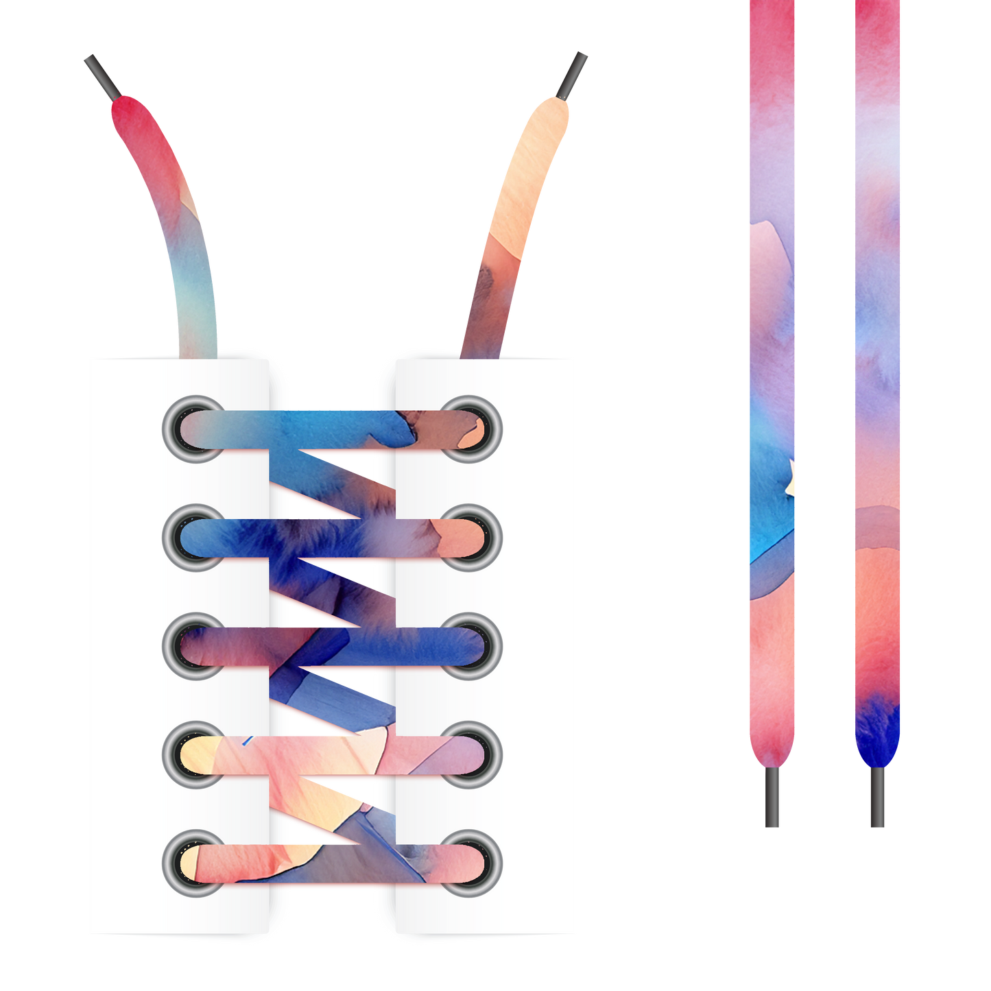 Watercolor Effect Shoelaces (Twin Pack)