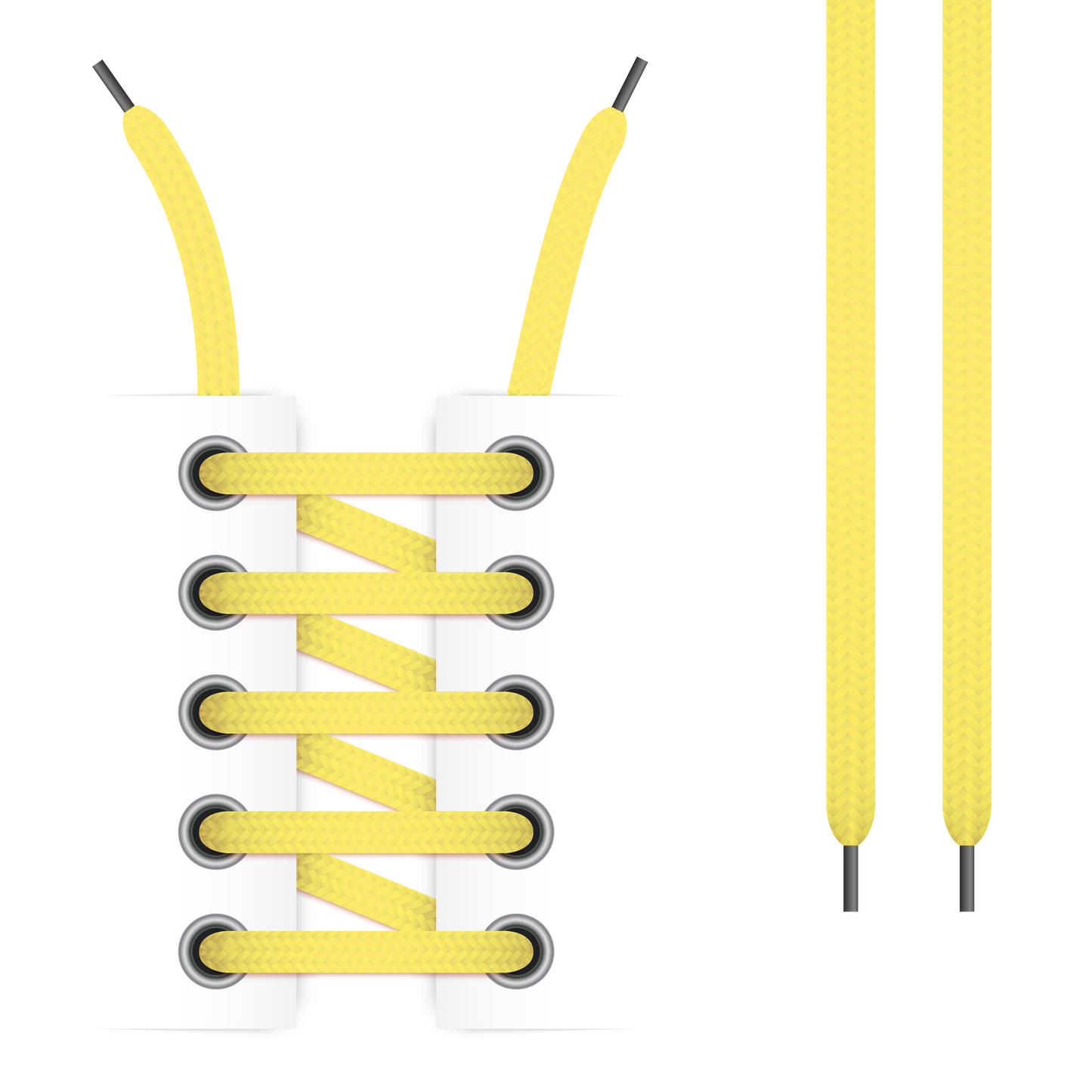 Chalk Yellow Shoelaces (Twin Pack)