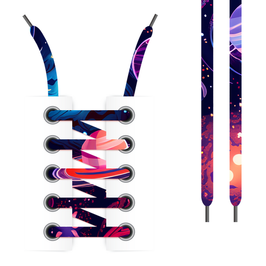 Galaxy Print Shoelaces (Twin Pack)